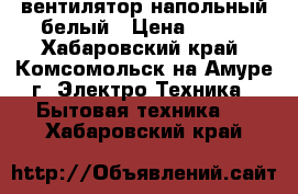 вентилятор напольный белый › Цена ­ 700 - Хабаровский край, Комсомольск-на-Амуре г. Электро-Техника » Бытовая техника   . Хабаровский край